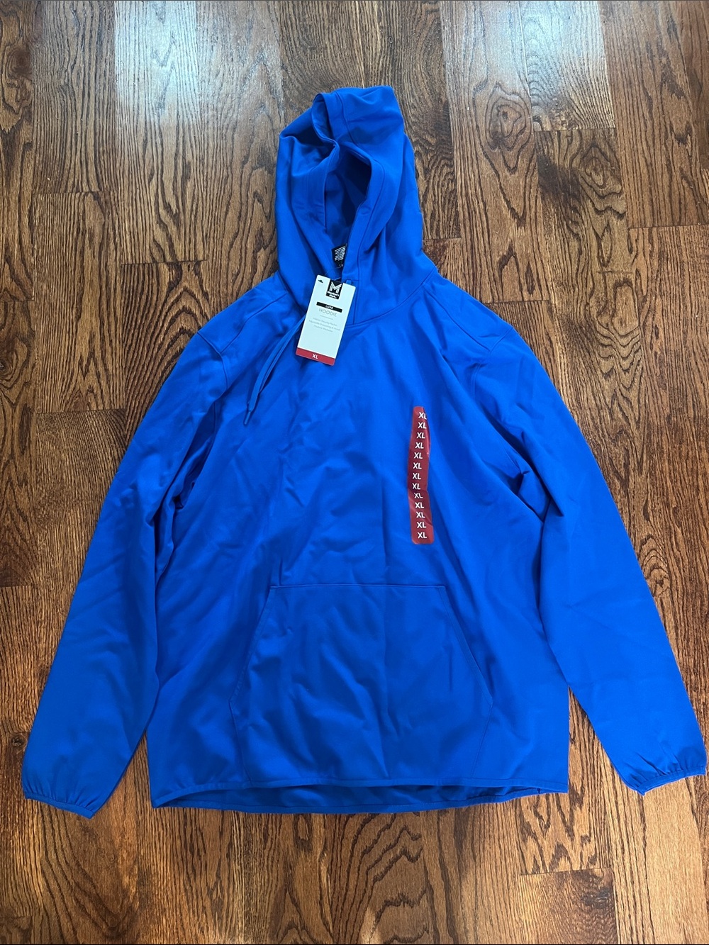 Men's Hooded Pullover Jacket - Blue